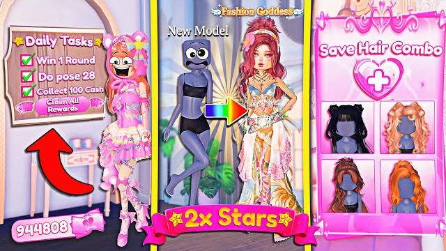 Daily tasks, 2x stars, & more features coming to dress to impress summer update?! | roblox news Daily tasks, 2x stars, & more features coming to dress to impress summer update?! | roblox news