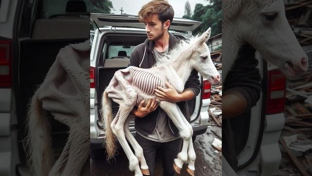 Rescue weak baby horse #horse #helphorse #weak #treatment #food #babyanimals #foal #yüküm ağır Rescue weak baby horse #horse #helphorse #weak #treatment #food #babyanimals #foal #yüküm ağır