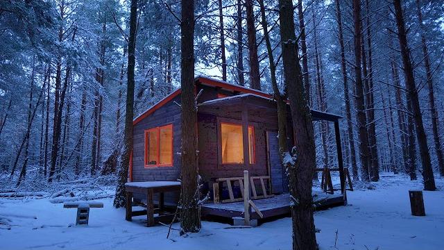 6 months building cabin in the woods, off grid house start to finish 6 months building cabin in the woods, off grid house start to finish