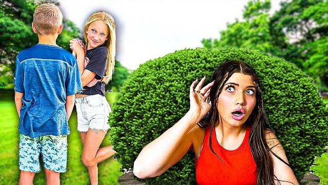 Spying on my little sister and her friends! Spying on my little sister and her friends!