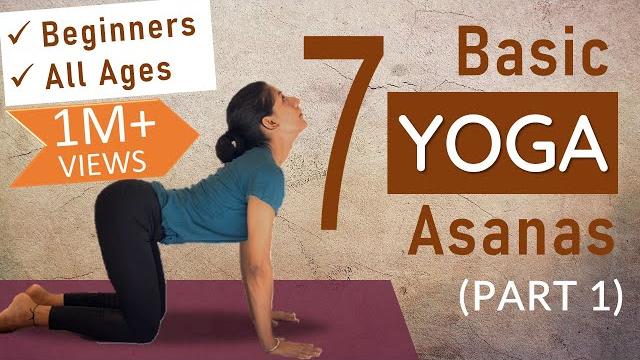 Basic yoga asanas for good health - for beginners and all age groups | beginners yoga at home Basic yoga asanas for good health - for beginners and all age groups | beginners yoga at home