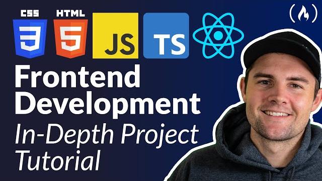Frontend web development: in-depth project tutorial (html, css, javascript, typescript, react) Frontend web development: in-depth project tutorial (html, css, javascript, typescript, react)