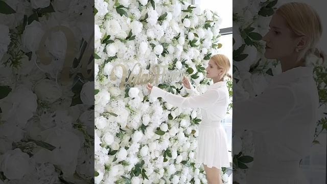 How to setup flower backdrop in 3mins? let's try this! easy to install and repack! perfect for event How to setup flower backdrop in 3mins? let's try this! easy to install and repack! perfect for event