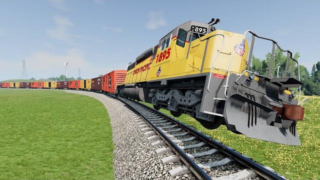 Realistic train crashes #27 - beamng.drive Realistic train crashes #27 - beamng.drive