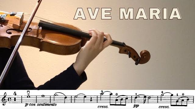 Ave maria, bach/ gounod, violin, sheet music play along Ave maria, bach/ gounod, violin, sheet music play along