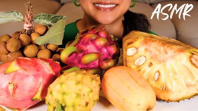Asmr exotic tropical fruit mukbang Asmr exotic tropical fruit mukbang