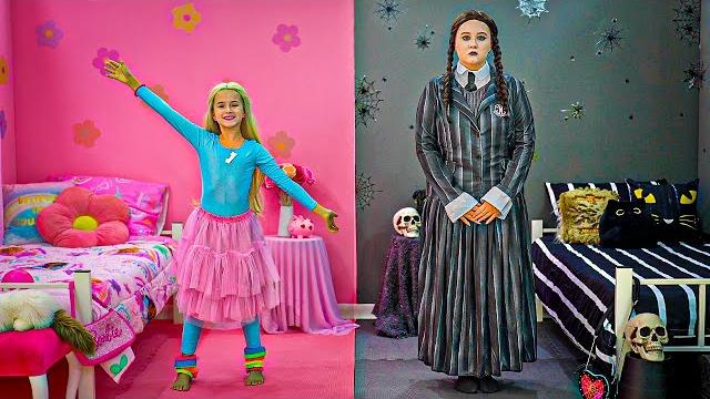 Wednesday vs barbie challenge by ruby and bonnie Wednesday vs barbie challenge by ruby and bonnie