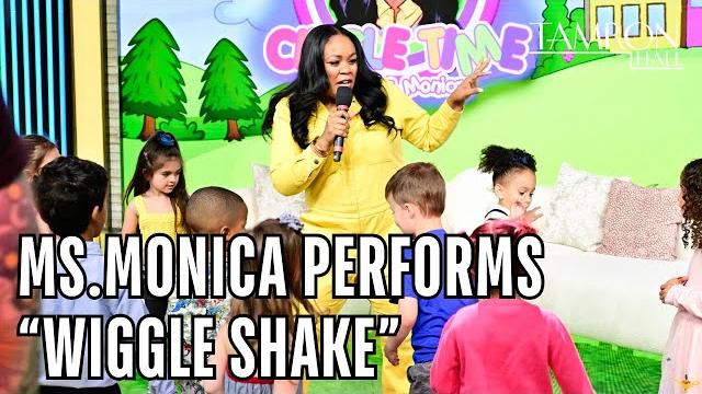 Ms.monica performs "wiggle shake" live in studio Ms.monica performs "wiggle shake" live in studio