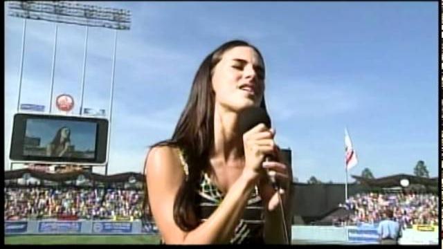 90210's jessica lowndes sings god bless america 90210's jessica lowndes sings god bless america