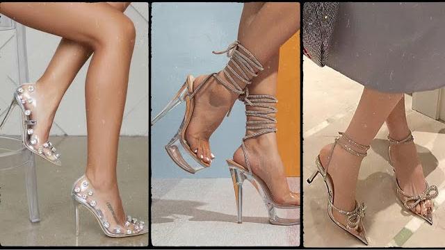 70 party wear transparent heels shoes for women // stylish sandals for ladies // olad beauty 70 party wear transparent heels shoes for women // stylish sandals for ladies // olad beauty