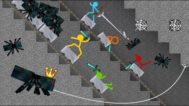 Cave spider roller coaster - animation vs. minecraft shorts ep. 14 Cave spider roller coaster - animation vs. minecraft shorts ep. 14