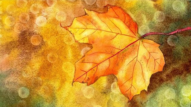 Watercolor bokeh leaf tutorial Watercolor bokeh leaf tutorial
