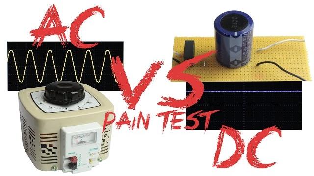 Ac vs dc - pain test (experiment) Ac vs dc - pain test (experiment)