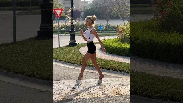 I said you couldn’t walk a mile in my heels. i was right. #bodypositive #highheels #model #barbie I said you couldn’t walk a mile in my heels. i was right. #bodypositive #highheels #model #barbie