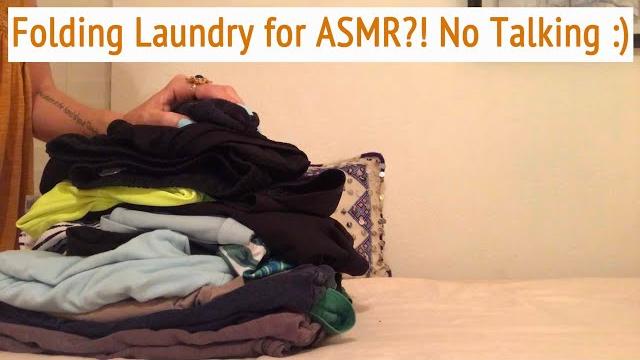 Asmr * folding laundry * fast folding lol ;) * dryer in background * no talking * asmrvilla Asmr * folding laundry * fast folding lol ;) * dryer in background * no talking * asmrvilla