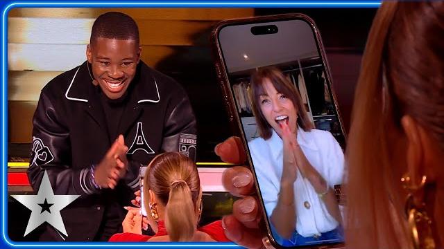 Tk magic & amanda holden surprise call davina mccall in jaw-dropping trick! | semi-finals | bgt 2025 Tk magic & amanda holden surprise call davina mccall in jaw-dropping trick! | semi-finals | bgt 2025
