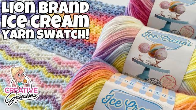 Lion brand ice cream yarn swatches! cody's swatches are beautiful! must see #lionbrandyarn Lion brand ice cream yarn swatches! cody's swatches are beautiful! must see #lionbrandyarn