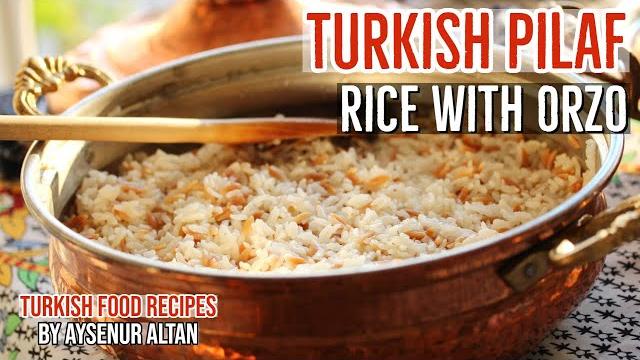 Turkish pilav (pilaf) with orzo | best turkish side dish Turkish pilav (pilaf) with orzo | best turkish side dish