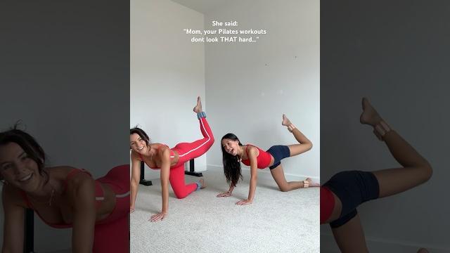 My 12 year old joined my pilates class. she didn’t know that mom doesn’t mess around #fitness My 12 year old joined my pilates class. she didn’t know that mom doesn’t mess around #fitness