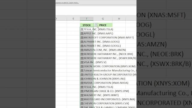 Easy way to import stock prices in excel Easy way to import stock prices in excel