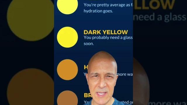 Dark yellow urine? you must drink water! dr. mandell Dark yellow urine? you must drink water! dr. mandell