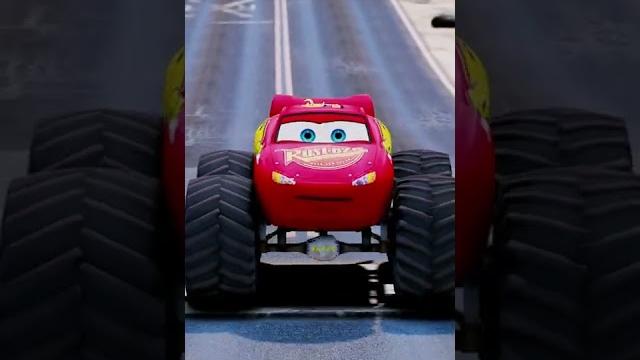Relampago mcqueen meets thomas the train engine #shorts Relampago mcqueen meets thomas the train engine #shorts