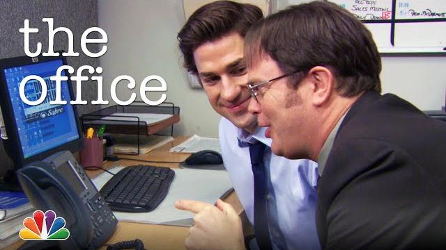 Jim and dwight prank todd packer - the office Jim and dwight prank todd packer - the office