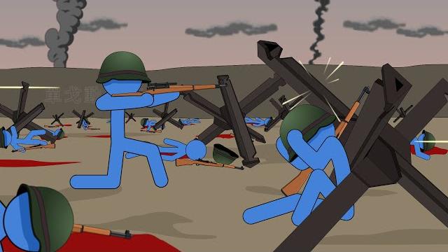【w-a】ww2 d-day omaha beach stickman animation 【w-a】ww2 d-day omaha beach stickman animation