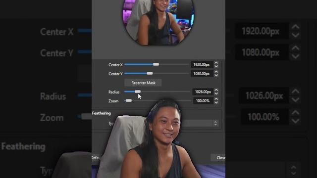Circle webcam border in obs! Circle webcam border in obs!