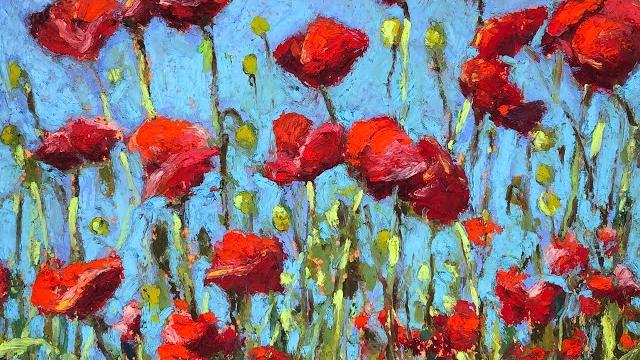 Oil pastels - impressionist landscape lesson Oil pastels - impressionist landscape lesson