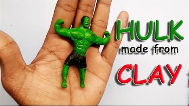 Hulk made from clay Hulk made from clay