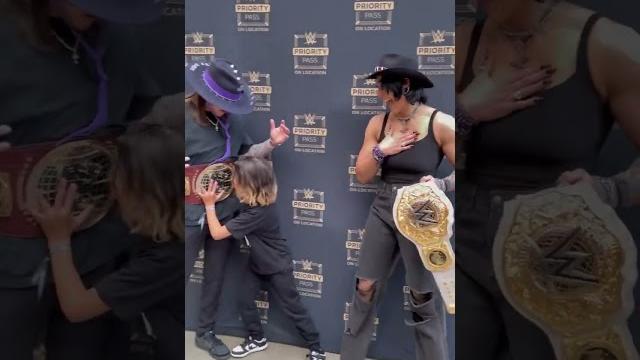 A wwe fan tries to steal rhea ripley from dirty dom #summerslam A wwe fan tries to steal rhea ripley from dirty dom #summerslam