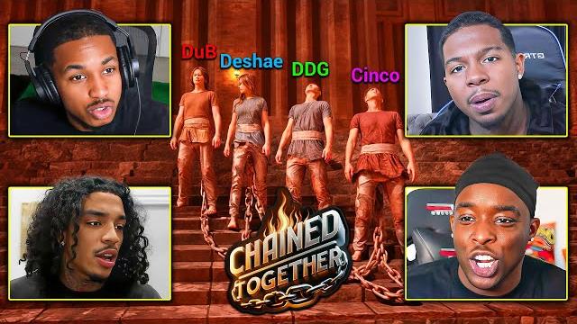 Ddg plays chained together with dub, jay cinco, & desahe frost! Ddg plays chained together with dub, jay cinco, & desahe frost!