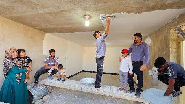 White plastering project in saleh and sadri family: a delightful day of work and effort" White plastering project in saleh and sadri family: a delightful day of work and effort"