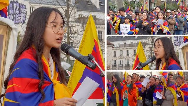 Tashi yangchen la a board member of sft france gave an emotional yet very powerful speech 10th march Tashi yangchen la a board member of sft france gave an emotional yet very powerful speech 10th march