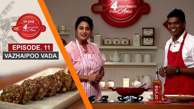Vazhaipoo vada | how to make vazhaipoo vada | chef deena with anu hasan | chef deena's kitchen Vazhaipoo vada | how to make vazhaipoo vada | chef deena with anu hasan | chef deena's kitchen