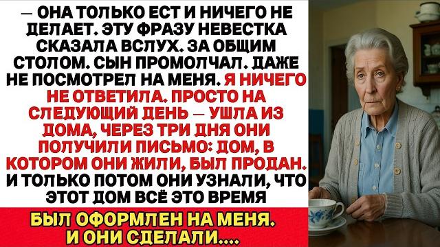 Правдивая история об этой бабушке они сказали: ты ешь, но не помогаешь. я тихо ушла и продала... Правдивая история об этой бабушке они сказали: ты ешь, но не помогаешь. я тихо ушла и продала...