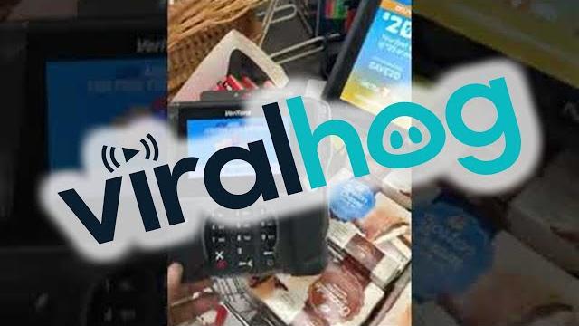 Finding a scamming card shimmer in 7-11 store || viralhog Finding a scamming card shimmer in 7-11 store || viralhog