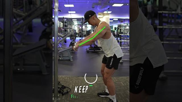 Straight arm pulldown mistake (do this instead) Straight arm pulldown mistake (do this instead)