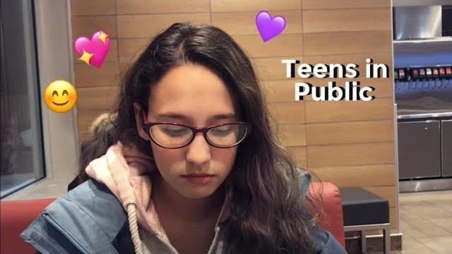 Teen girls in public Teen girls in public