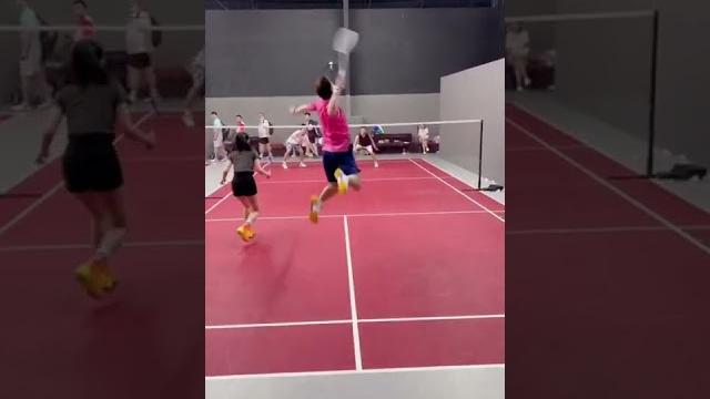 It's not badminton, it's a smashminton #shorts It's not badminton, it's a smashminton #shorts