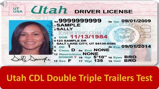 Utah cdl double triple trailers test Utah cdl double triple trailers test
