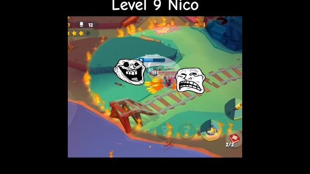 Level 9 nico vs level 19 earl #zooba Level 9 nico vs level 19 earl #zooba
