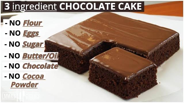 3 ingredient chocolate cake recipe | lock-down chocolate cake 3 ingredient chocolate cake recipe | lock-down chocolate cake