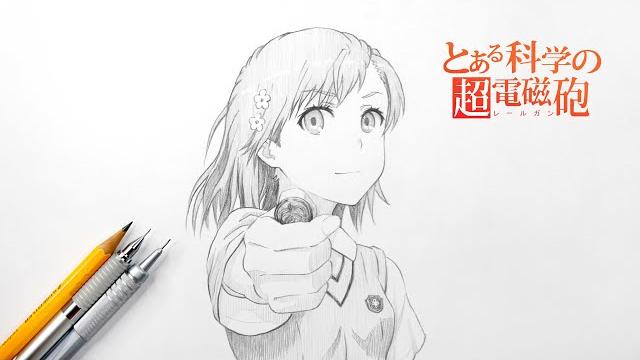 如何畫御坂美琴 | 科學超電磁砲 | 御坂美琴 | 畫畫教學 如何畫御坂美琴 | 科學超電磁砲 | 御坂美琴 | 畫畫教學
