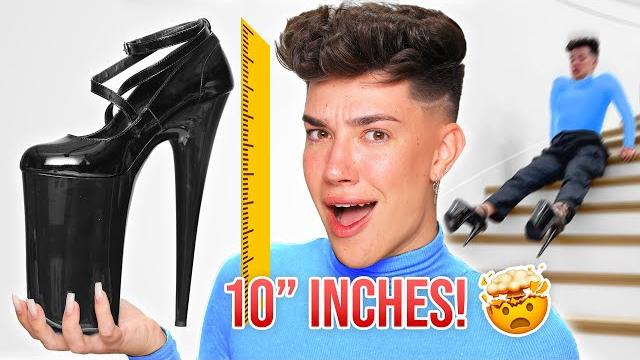 Wearing the world's tallest heels for 24 hours! Wearing the world's tallest heels for 24 hours!