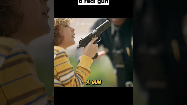 The boy is playing with a real gun #shorts The boy is playing with a real gun #shorts