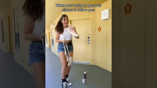 How to get your teen sisters to follow you… #shorts How to get your teen sisters to follow you… #shorts