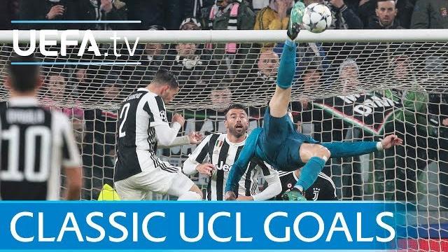 Ronaldo's overhead kick and five other classic ucl goals Ronaldo's overhead kick and five other classic ucl goals