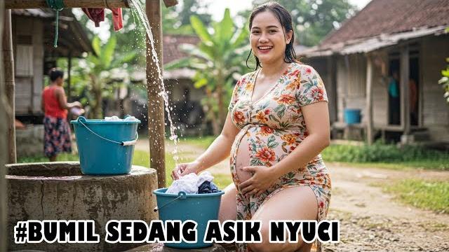 Kisah bumil dengan aktifitas mencuci ditengah kampung Kisah bumil dengan aktifitas mencuci ditengah kampung